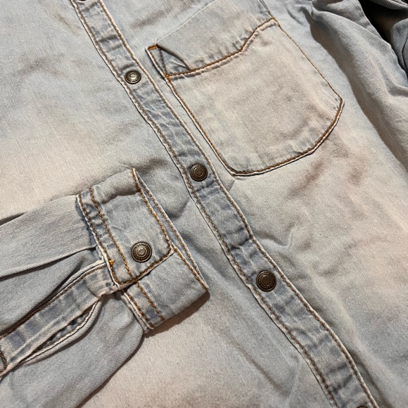 NWOT Zara Girls Denim Shirt - Picture 3 of 3